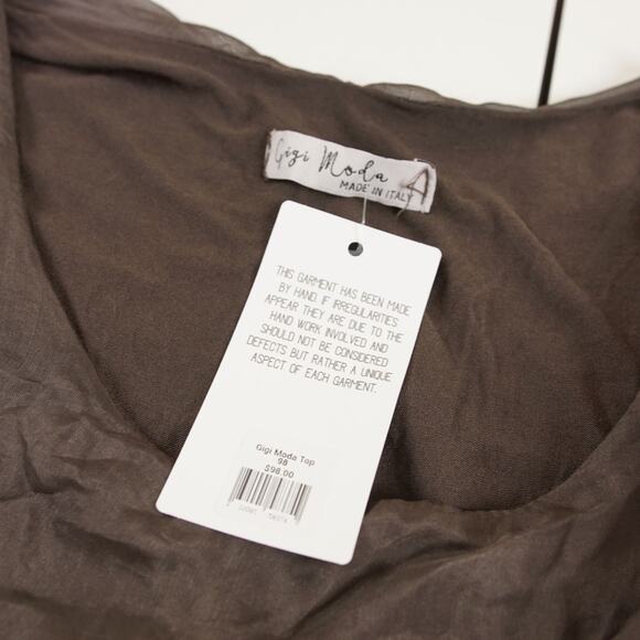 Gigi Moda Diana Brown Chocolate Layered Top Womens Sz OS Fits Most - Picture 6 of 9